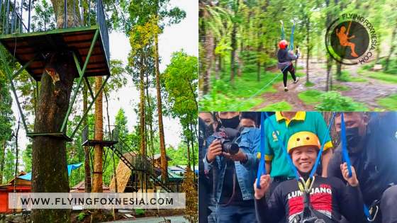 Pemasangan Wahana Outbound Ayunan Ekstrem