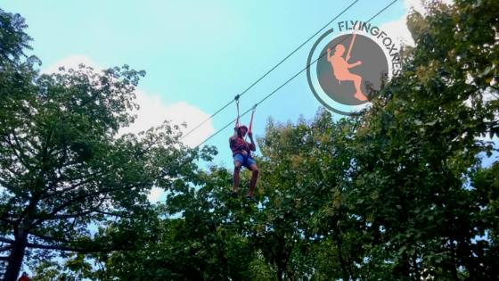 pemasangan flying fox 100 meter