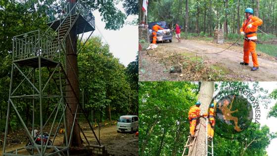 pemasangan flying fox