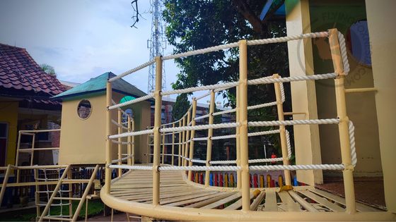 Perbaikan Play Ground Outbound Kiddoz School Mojokerto