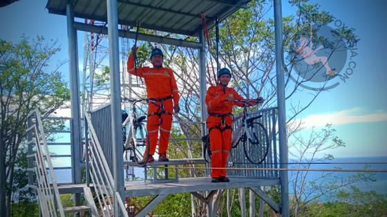 Pemasangan Tower Flyingfox